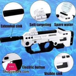 Electric Water Guns Shark For Adults Kisautomatic Water Gun Up To 40 Fthigh Pressure Powered Squirt Gunwater Blaster Shooting Outdoor Beach Pool Toys