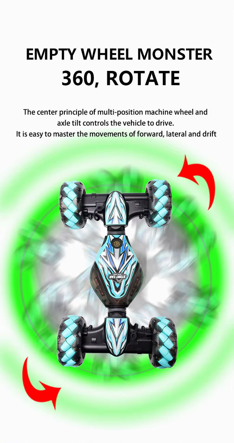 Remote Control Car Spray Drift Twist Drive With Music And Light, 360° Rotation Off-Road Car