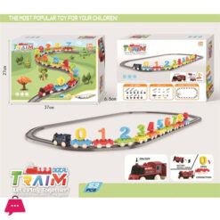 53-Piece Digital Electric Assembly Track Car Excluding 2 X AAA Batteries