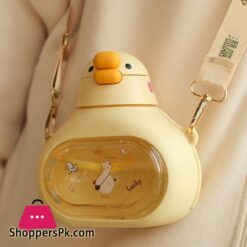 650Ml Kawaii Kids Water Bottle Summer Large Capacity Plastic Straw Drinking Cup Water Bottle For School Student