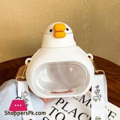 650Ml Kawaii Kids Water Bottle Summer Large Capacity Plastic Straw Drinking Cup Water Bottle For School Student