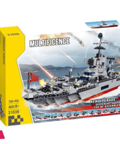 727 Pcs 13 In 1 Ultimate Military Fighter Ship Brick Set - Image 2