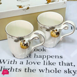 Angela Strawberry Luxe Ceramic Couple Mug 2 Pcs