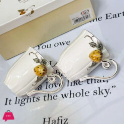 Angela Strawberry Luxe Ceramic Couple Mug 2 Pcs