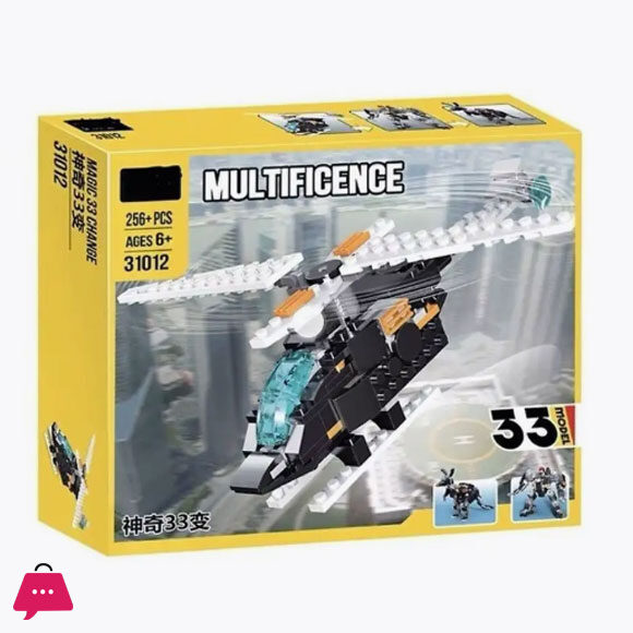 Archutect Helicopter Brick Set 256 Pcs