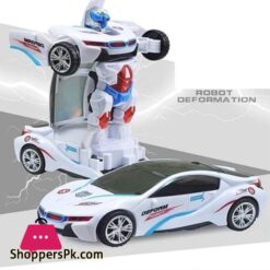 Auto Robot Car For Kids White 20 cm