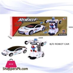 Auto Robot Car For Kids White 20 Cm