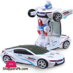 Auto Robot Car For Kids White 20 Cm