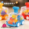 Children'S Puzzle Transparent Gear Toy Car Press Pull Back Inertia Glide Car 1 Douyin Childrens Puzzle Transparent Gear Toy Car Press Pull Back Inertia Glide Car Gifts Wholesale