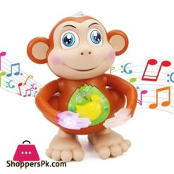 Dancing Monkey Musical Toys 7 Creative Children Electric Dancing Monkey Singing Cartoon Toys Swing Walking Monkey Toy Kids Phone Musical Vocal Toys