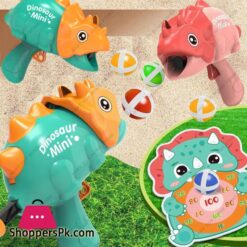 Dino Target Toy Play Set For Kids Shooting Gun Dart Board