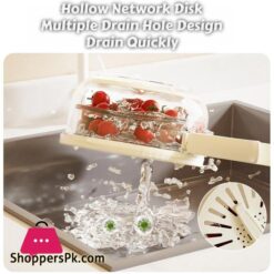 Drain Basket Keeper Container Practical Fruit Colander Food Storage Container Removable Basket For Strawberry