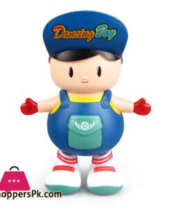 Electric Dancing Big Head Boy Walking Dancing Doll Lighting Music Kid Toy