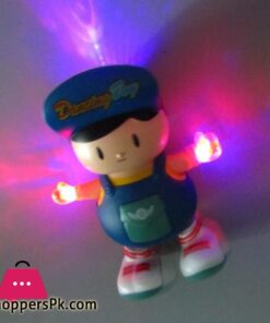 Electric Dancing Big Head Boy Walking Dancing Doll Lighting Music Kid Toy