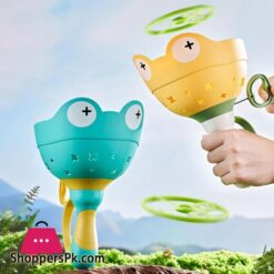 Flying Saucer Disc Launcher Kids Flying Toys Pull String UFO Throw Catch Outdoor Sport Propeller Children Toys Gift For Boy Girl