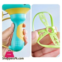 Flying Saucer Disc Launcher Kids Flying Toys Pull String Ufo Throw Catch Outdoor Sport Propeller Children Toys Gift For Boy Girl