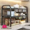 Kitchen Under Sink Adjustable Pot Rack Multifunctional Dish Pans Storage Rack Countertop Basket 2 Kitchen Under Sink Adjustable Pot Rack Multifunctional Dish Pans Storage Rack Countertop Basket