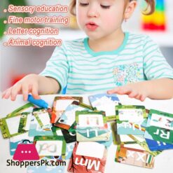 Magic Reusable Water Coloring Flash Cards With Pen