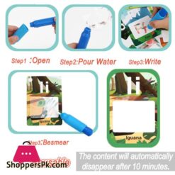 Magic Reusable Water Coloring Flash Cards With Pen