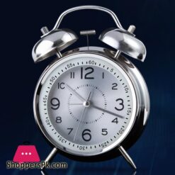 Mechanical Alarm Clock Super Loud Bedside Desktop Machine Wake Up Artifact Bedroom Student Childrens Metal Bell Alarm Clock