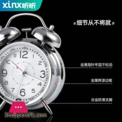 Mechanical Alarm Clock Super Loud Bedside Desktop Machine Wake Up Artifact Bedroom Student Childrens Metal Bell Alarm Clock