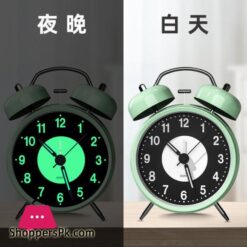 Mechanical Alarm Clock Super Loud Bedside Desktop Machine Wake Up Artifact Bedroom Student Childrens Metal Bell Alarm Clock