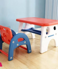 Multipurpose Children Kids Plastic Table And Chair Set Study Desk Homework Table Learning Table - Image 2