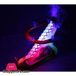 Penguin Slide Race Track With Flashing Rhythmic Music Light Toy