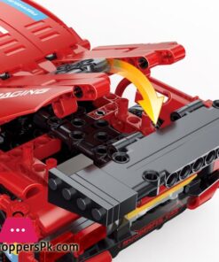 Red Racing Car Building Set - 642-Piece Collectible Sports Car Construction Kit - Perfect Back To School Toy For Boys 24 Red Racing Car Building Set - 642-Piece Collectible Sports Car Construction Kit - Perfect Back To School Toy For Boys - Image 3