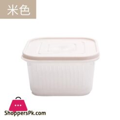 Wejasimple Chopped Green Onion Ginger Garlic Fresh Keeping Box Refrigerator Fruit And Vegetable Storage Box Kitchen Drain Storage Box With Cover