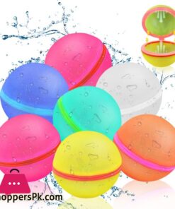 Reusable silicone magnetic water ball quick water injection for outdoor water fights in summer with random colors