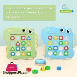 Shape Matching Game For Kids Dinosaur Puzzle Board Shape Sorter Educational Toys Board Games Geometric Shapes Shape Sorting Fine