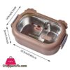 Stainless Steel Bento Box 2 Compartments Cartoon School Lunch Box
