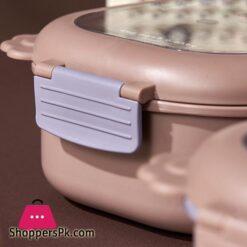 Stainless Steel Bento Box 2 Compartments Cartoon School Lunch Box