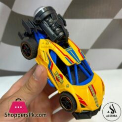 Super Speed Racing Rock Monster Smoke Spray Function Pull Back Diecast Metal Model Car For Kids Operated Battery Size Approx 5 Inches Yellow