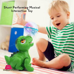T-Rex Dino Rotating Head Ball 360° Stunt Performing Musical Toy
