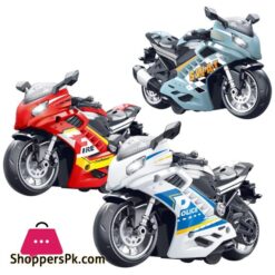 Toy Motorcycle - Press and Go Toy Car with Sound and Light Toy