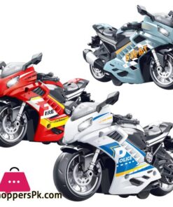 Toy Motorcycle - Press and Go Toy Car with Sound and Light Toy