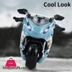 Toy Motorcycle - Press And Go Toy Car With Sound And Light Toy