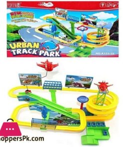 Urban 4 Cars Track Park With Light &Amp; Music - 36 Pcs Set 7 Urban 4 Cars Track Park With Light Music 36 Pcs Set