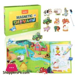 Vc Art Magnetic Puzzle Learning Educational Toys For Kids World Map Alphabet Farm Dino Park
