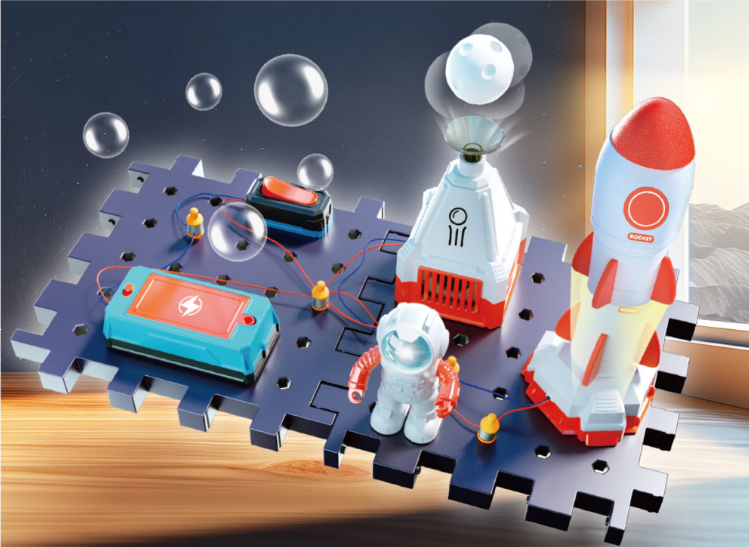 Aerospace Steam Electronic Construction Set, With Electrical Circuits 8 Parts