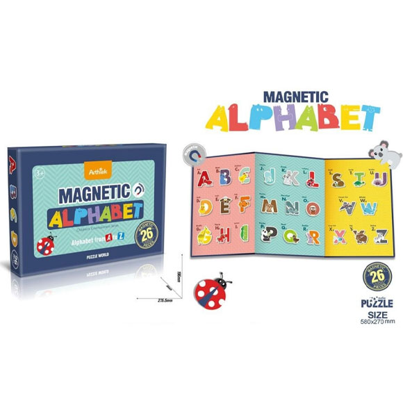 VC Art Magnetic Puzzle Learning Educational Toys for Kids / Alphabet / Farm / Flower Faery