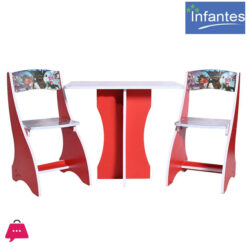 Infantes Kids Portable Study Table &Amp; Chair Wood - 2 Chair &Amp; Table