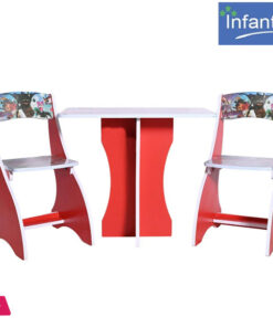Infantes Kids Portable Study Table &Amp; Chair Wood - 2 Chair &Amp; Table - Image 9