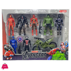 Avengers 7 Super Heros Action Figer Toy Set