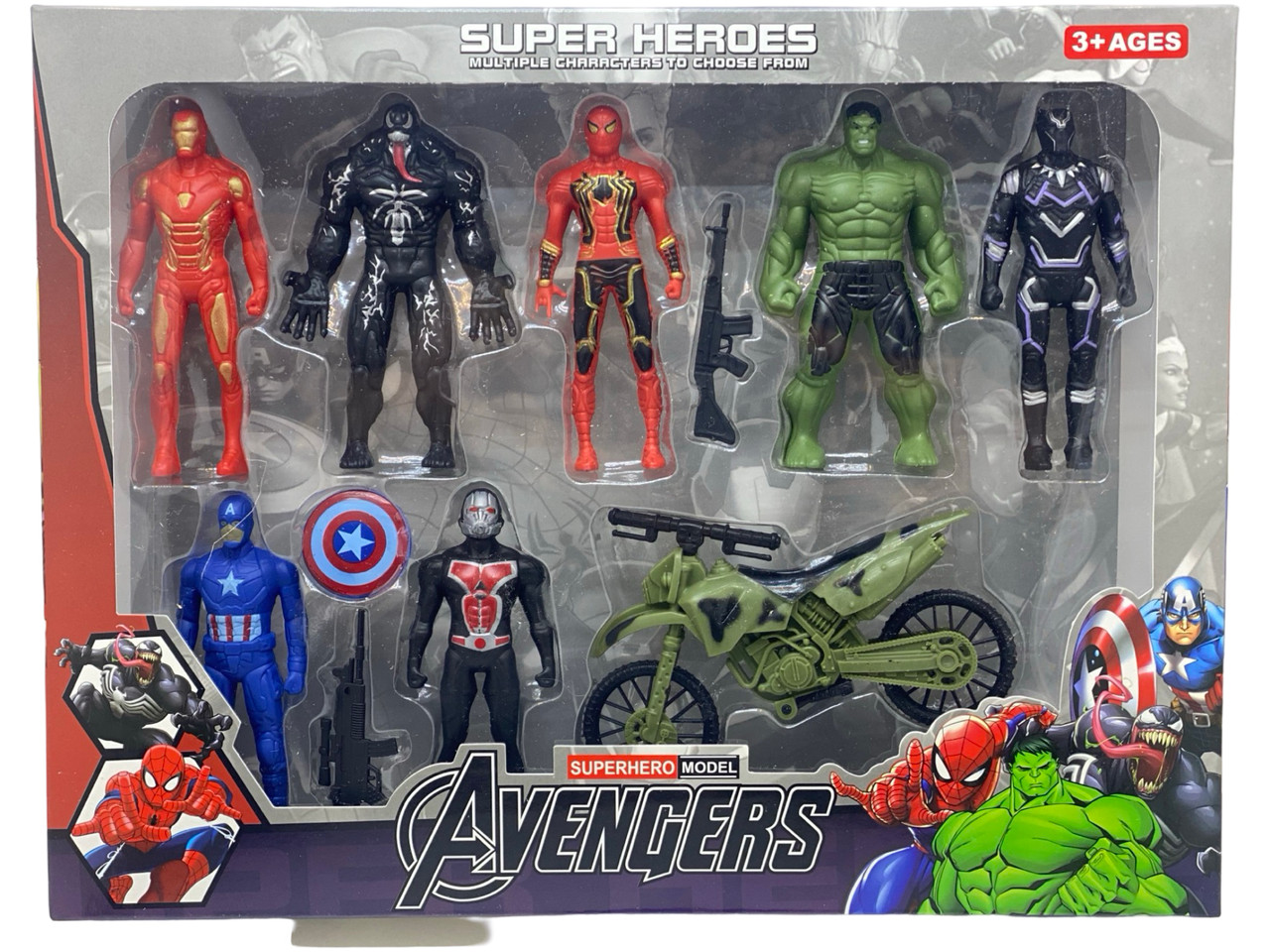 Avengers 7 Super Heros Action Figer Toy Set