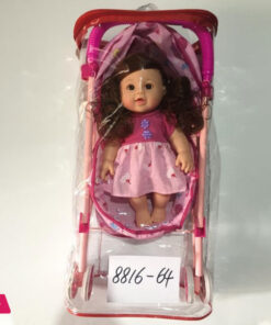 Baby Doll Stroller Set with Soft Body Doll