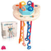 Baby Teether Pull String Sensory Rattle Toy