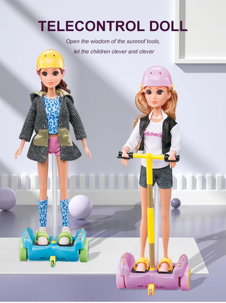 Barbie 360 Spin Rc Balance Hoverboard Remote Control Doll Toy